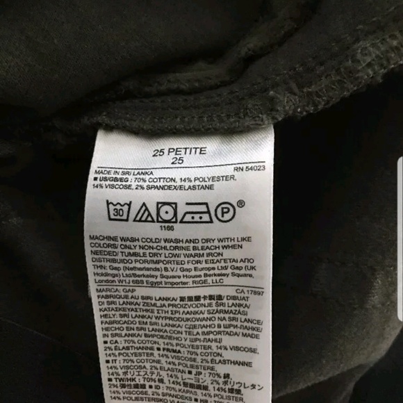 Olive Green Gap Jean Leggings - Picture 6 of 6